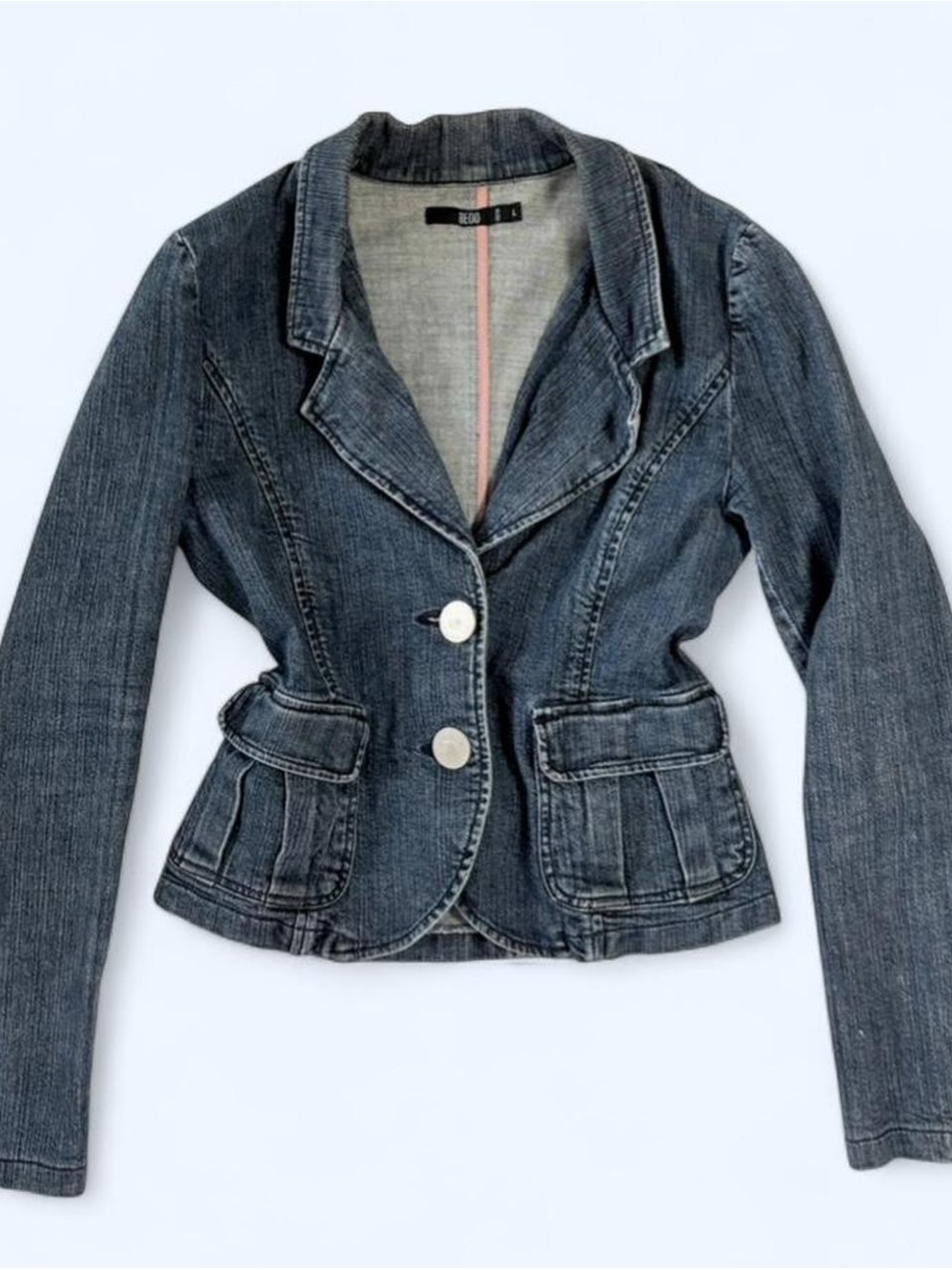 Women's Dark Denim Blazer Jacket